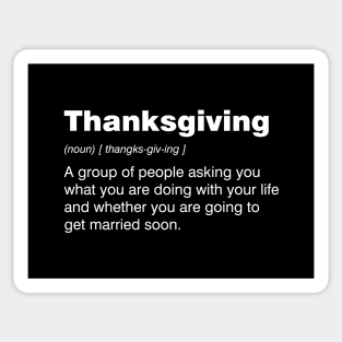 Thanksgiving Definition Sticker